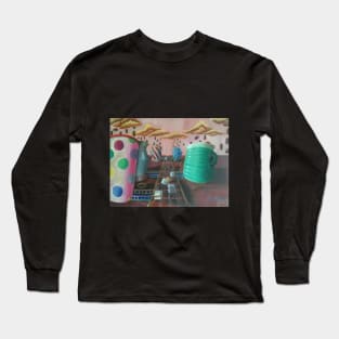 Raining Coffee Beans Long Sleeve T-Shirt